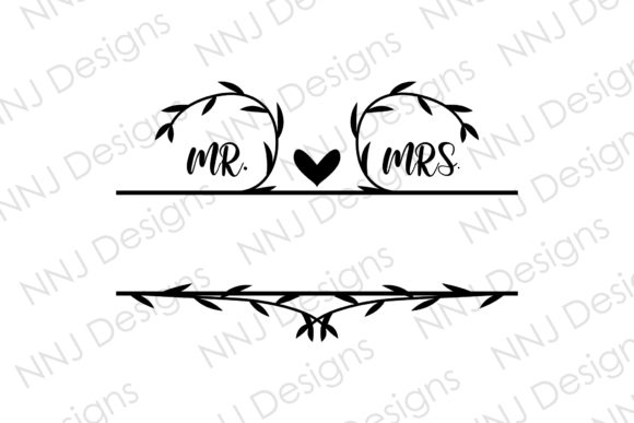 Designing Elegance with Mr and Mrs SVG Wedding Monograme
