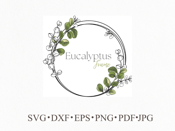 Eucalyptus Wedding Frame Sublimation: Elegant Design Elements