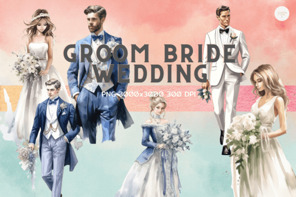Groom Bride Wedding Clipart: The Ultimate DIY Design Asset