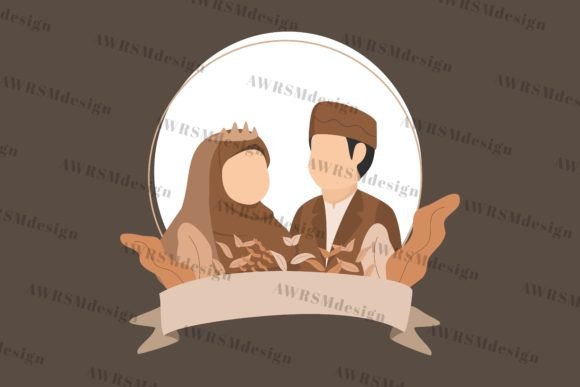 Islamic Wedding Couple Frame Wreaths: A Designer's Asset