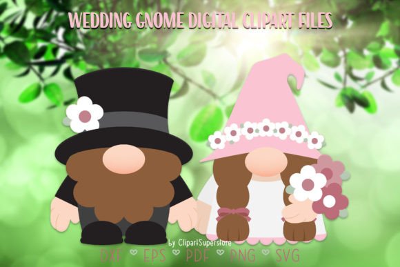 Wedding Gnome Clipart: A Whimsical Design Toolkit