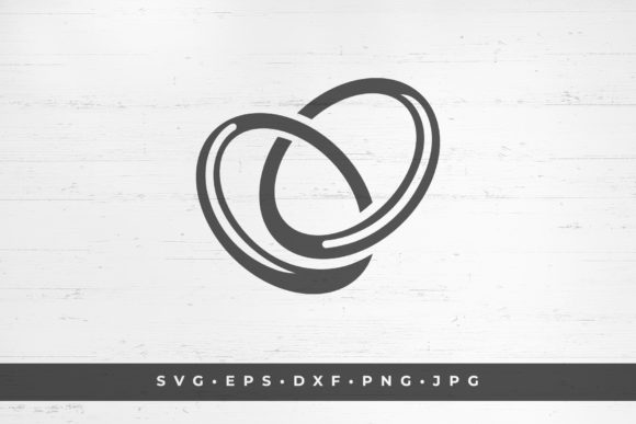 Wedding Rings Icon Isolated on White: A Designer's Essential Asset
