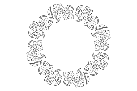 Wedding Wreath 02: Elegant SVG Graphics for Modern Design